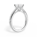 Joan Princess Cut Lab Grown Diamond 14Kt White Gold Engagement Ring - View 2