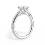 Joan Marquise Cut Lab Grown Diamond 18Kt White Gold Engagement Ring - View 3