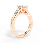 Brittany Marquise Cut Lab Grown Diamond 18Kt Rose Gold Engagement Ring - View 3
