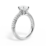 Kira Pear Cut Lab Grown Diamond 14Kt White Gold Engagement Ring - View 2