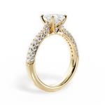 Kira Princess Cut Lab Grown Diamond 18Kt Yellow Gold Engagement Ring - View 3