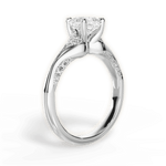 Isabel Cushion Cut Lab Grown Diamond 14Kt White Gold Engagement Ring - View 2