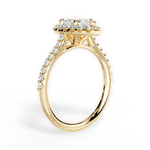 Leah Marquise Cut Lab Grown Diamond 18Kt Yellow Gold Engagement Ring - View 2