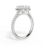 Ingrid Princess Cut Lab Grown Diamond 14Kt White Gold Engagement Ring - View 2