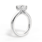 Carol Princess Cut Lab Grown Diamond 14Kt White Gold Engagement Ring - View 3