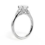 Cecilia Pear Cut Lab Grown Diamond 14Kt White Gold Engagement Ring - View 3