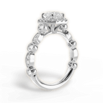 Irene Asscher Cut Lab Grown Diamond 18Kt White Gold Engagement Ring - View 3