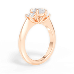 Dorothy Pear Cut Lab Grown Diamond 18Kt Rose Gold Engagement Ring - View 3