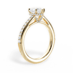 Joan Heart Cut Lab Grown Diamond 18Kt Yellow Gold Engagement Ring - View 4