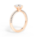 Gail Heart Cut Lab Grown Diamond 18Kt Rose Gold Engagement Ring - View 2