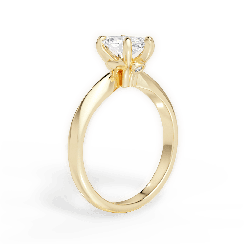 Diana Marquise Cut Lab Grown Diamond 18Kt Yellow Gold Engagement Ring - View 2