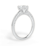 Annette Heart Cut Lab Grown Diamond 14Kt White Gold Engagement Ring - View 4