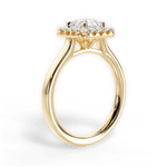 Fiona Asscher Cut Lab Grown Diamond 18Kt Yellow Gold Engagement Ring - View 2