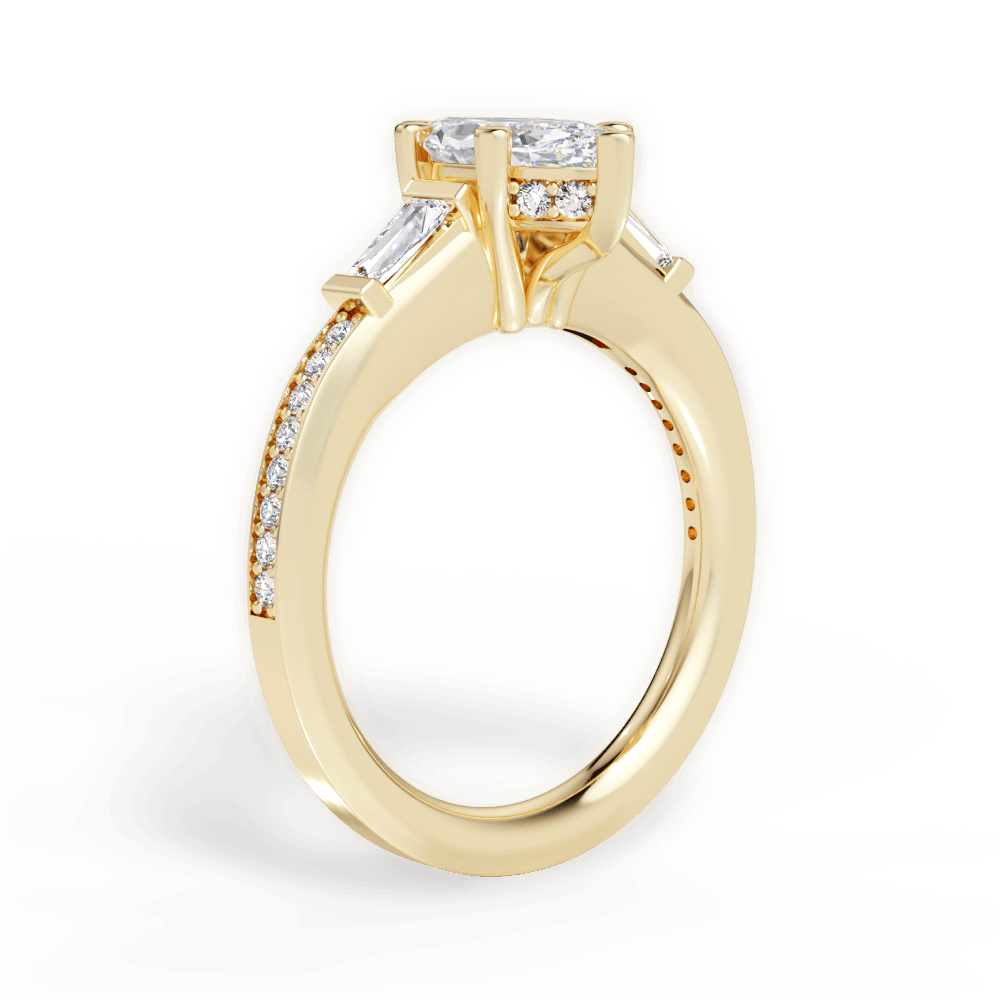 Katie Marquise Cut Lab Grown Diamond 18Kt Yellow Gold Engagement Ring - View 2