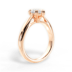 Gillian Pear Cut Lab Grown Diamond 18Kt Rose Gold Engagement Ring - View 2