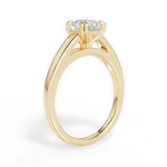 Courtney Asscher Cut Lab Grown Diamond 18Kt Yellow Gold Engagement Ring - View 2