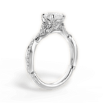 Geraldine Pear Cut Lab Grown Diamond 18Kt White Gold Engagement Ring - View 3