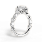 Irene Pear Cut Lab Grown Diamond 18Kt White Gold Engagement Ring - View 2