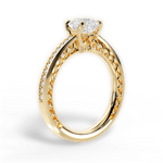 Donna Asscher Cut Lab Grown Diamond 18Kt Yellow Gold Engagement Ring - View 2