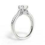 Elena Pear Cut Lab Grown Diamond 14Kt White Gold Engagement Ring - View 3