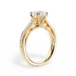 Deborah Princess Cut Lab Grown Diamond 18Kt Yellow Gold Engagement Ring - View 2