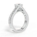 Lynn Heart Cut Lab Grown Diamond 14Kt White Gold Engagement Ring - View 2