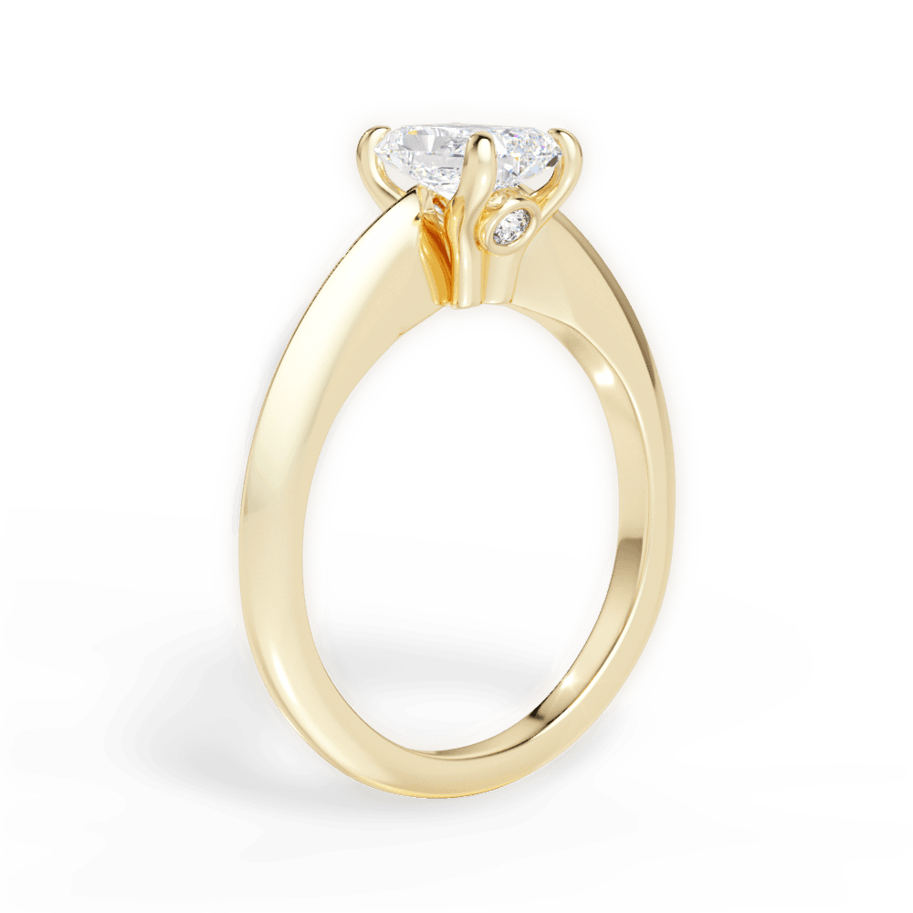 Diana Radiant Cut Lab Grown Diamond 18Kt Yellow Gold Engagement Ring - View 2