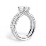 Christie Marquise Cut Lab Grown Diamond 14Kt White Gold Engagement Ring - View 4