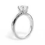 Florence Pear Cut Lab Grown Diamond 18Kt White Gold Engagement Ring - View 2