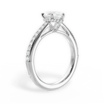 Joan Pear Cut Lab Grown Diamond 14Kt White Gold Engagement Ring - View 4