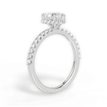 Isabella Heart Cut Lab Grown Diamond 14Kt White Gold Engagement Ring - View 3