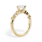 Catherine Princess Cut Lab Grown Diamond 18Kt Yellow Gold Engagement Ring - View 3