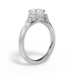 Celeste Heart Cut Lab Grown Diamond 14Kt White Gold Engagement Ring - View 3