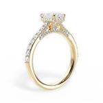 Laura Emerald Cut Lab Grown Diamond 18Kt Yellow Gold Engagement Ring - View 3