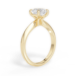 Beth Asscher Cut Lab Grown Diamond 18Kt Yellow Gold Engagement Ring - View 2