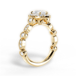 Irene Pear Cut Lab Grown Diamond 18Kt Yellow Gold Engagement Ring - View 2