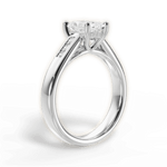 Brittany Radiant Cut Lab Grown Diamond Platinum Engagement Ring - View 3