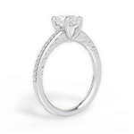 Caroline Heart Cut Lab Grown Diamond Platinum Engagement Ring - View 2
