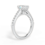 Elizabeth Marquise Cut Lab Grown Diamond Platinum Engagement Ring - View 4