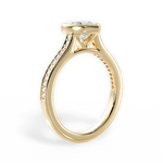 Deanna Heart Cut Lab Grown Diamond 18Kt Yellow Gold Engagement Ring - View 2