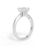 Amanda Princess Cut Lab Grown Diamond 14Kt White Gold Engagement Ring - View 3