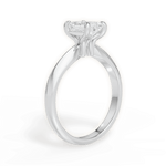 Aria Emerald Cut Lab Grown Diamond 18Kt White Gold Engagement Ring - View 4