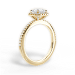 Joanne Asscher Cut Lab Grown Diamond 18Kt Yellow Gold Engagement Ring - View 3