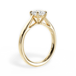 Angie Round Cut Lab Grown Diamond 18Kt Yellow Gold Engagement Ring - View 2