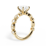 Edith Princess Cut Lab Grown Diamond 18Kt Yellow Gold Engagement Ring - View 3