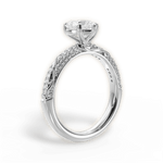 Gloria Heart Cut Lab Grown Diamond 18Kt White Gold Engagement Ring - View 3