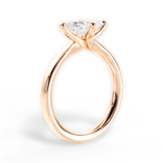 Ashley Marquise Cut Lab Grown Diamond 18Kt Rose Gold Engagement Ring - View 3