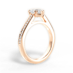 Denise Heart Cut Lab Grown Diamond 18Kt Rose Gold Engagement Ring - View 4