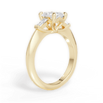 Emily Radiant Cut Lab Grown Diamond 18Kt Yellow Gold Engagement Ring - View 2