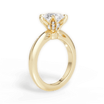 Elaine Oval Cut Lab Grown Diamond 18Kt Yellow Gold Engagement Ring - View 2